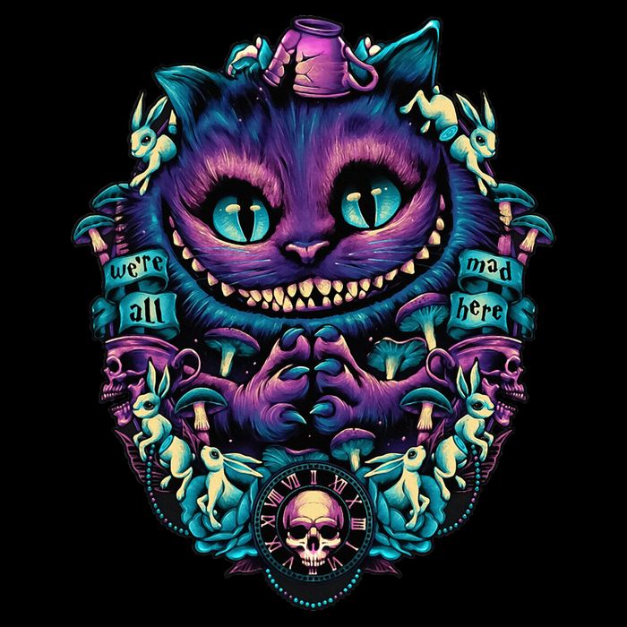 Cheshire Cat Alice In Wonderland Cooling Performance Crew T-Shirt