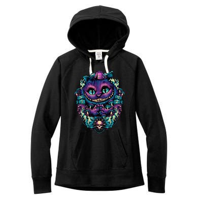 Cheshire Cat Alice In Wonderland Women's Fleece Hoodie