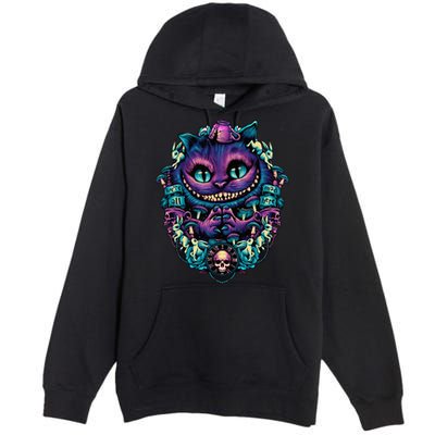 Cheshire Cat Alice In Wonderland Premium Pullover Hoodie