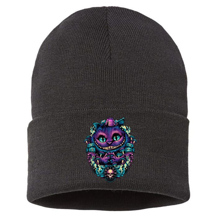 Cheshire Cat Alice In Wonderland Sustainable Knit Beanie