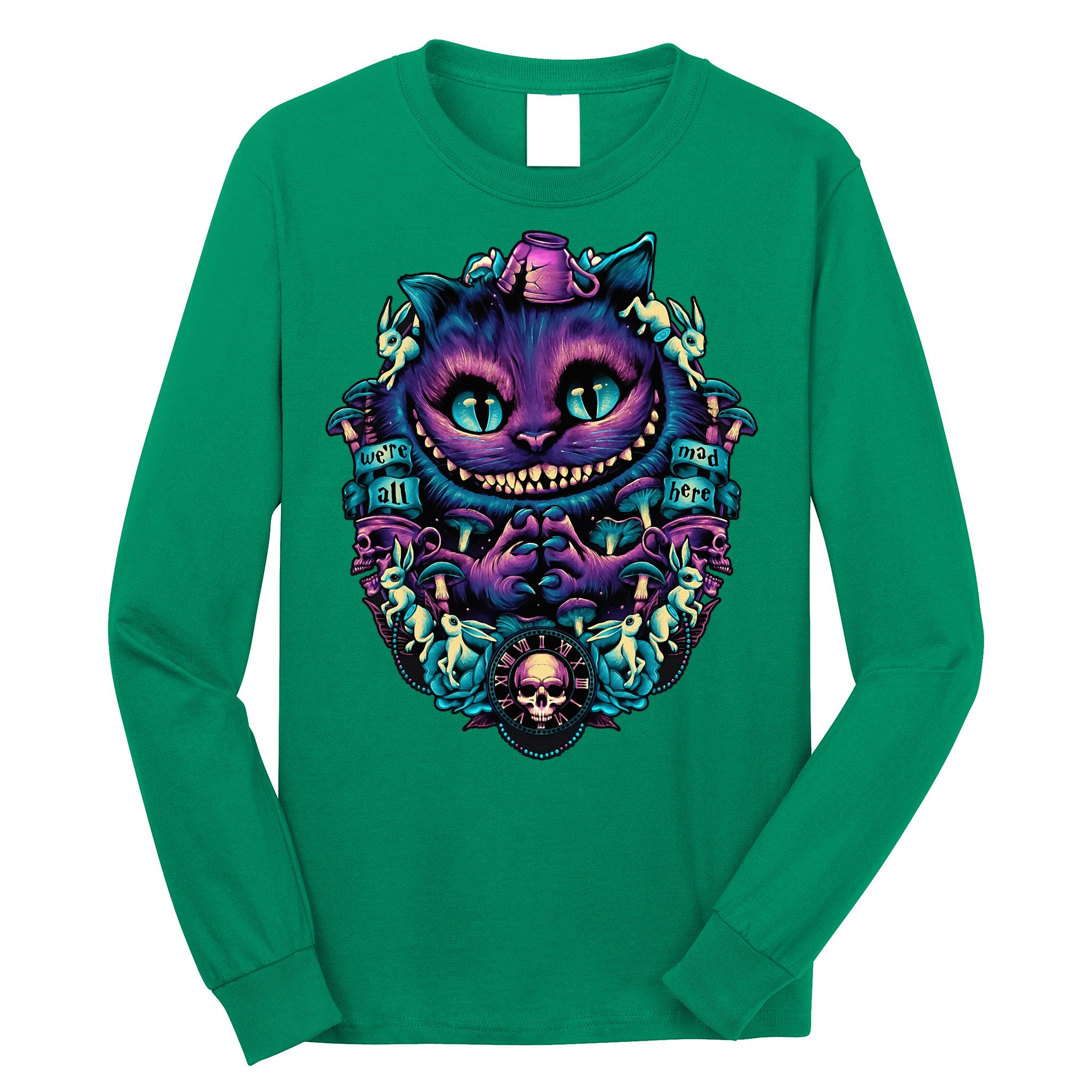 Cheshire Cat Alice In Wonderland Long Sleeve Shirt