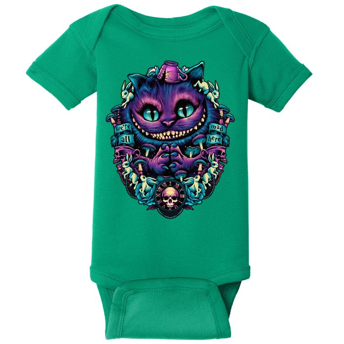 Cheshire Cat Alice In Wonderland Baby Bodysuit