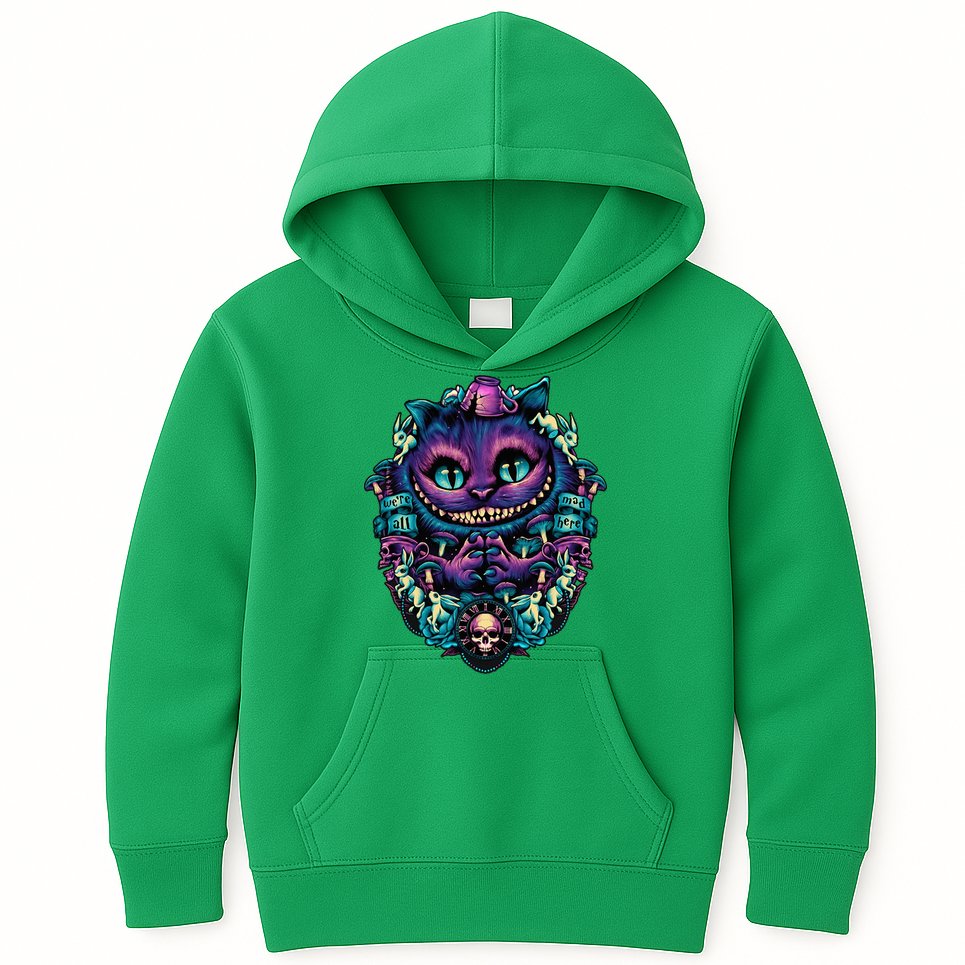 Cheshire Cat Alice In Wonderland Kids Hoodie
