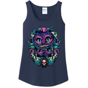 Cheshire Cat Alice In Wonderland Ladies Essential Tank