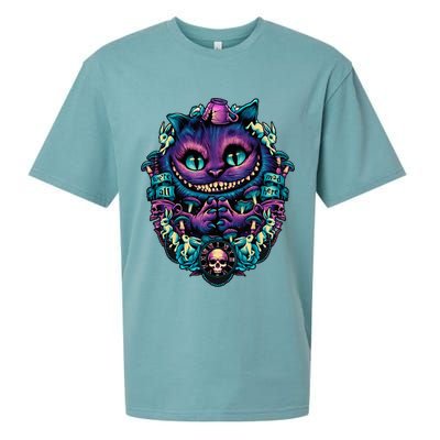 Cheshire Cat Alice In Wonderland Sueded Cloud Jersey T-Shirt