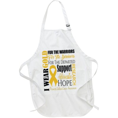 Childhood Cancer Awareness T Gold For A Child Fight Apron