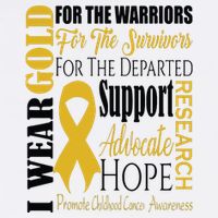 Childhood Cancer Awareness T Gold For A Child Fight V-Neck T-Shirt