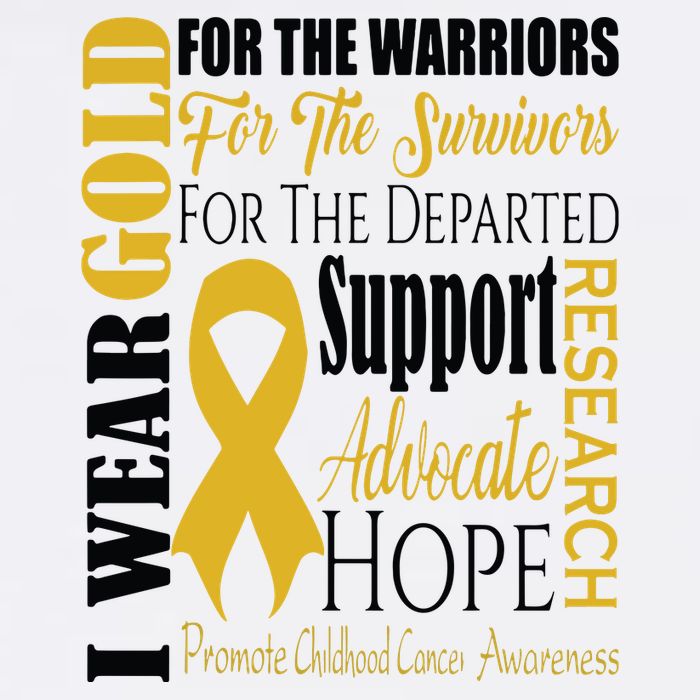 Childhood Cancer Awareness T Gold For A Child Fight V-Neck T-Shirt