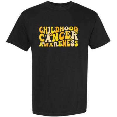 Childhood Cancer Awareness Rainbow Awareness Ribbon Garment-Dyed Heavyweight T-Shirt