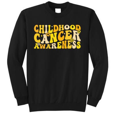 Childhood Cancer Awareness Rainbow Awareness Ribbon Sweatshirt