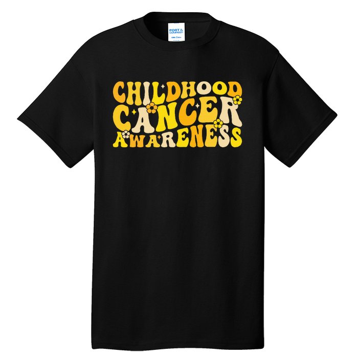 Childhood Cancer Awareness Rainbow Awareness Ribbon Tall T-Shirt