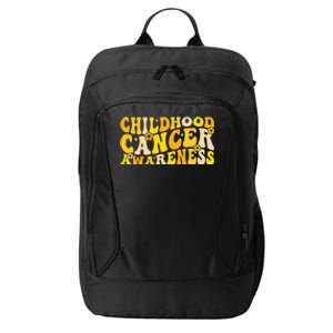 Childhood Cancer Awareness Rainbow Awareness Ribbon City Backpack