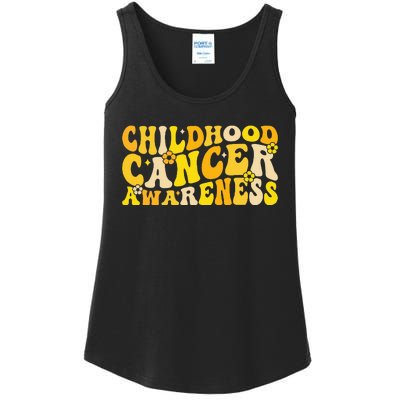 Childhood Cancer Awareness Rainbow Awareness Ribbon Ladies Essential Tank