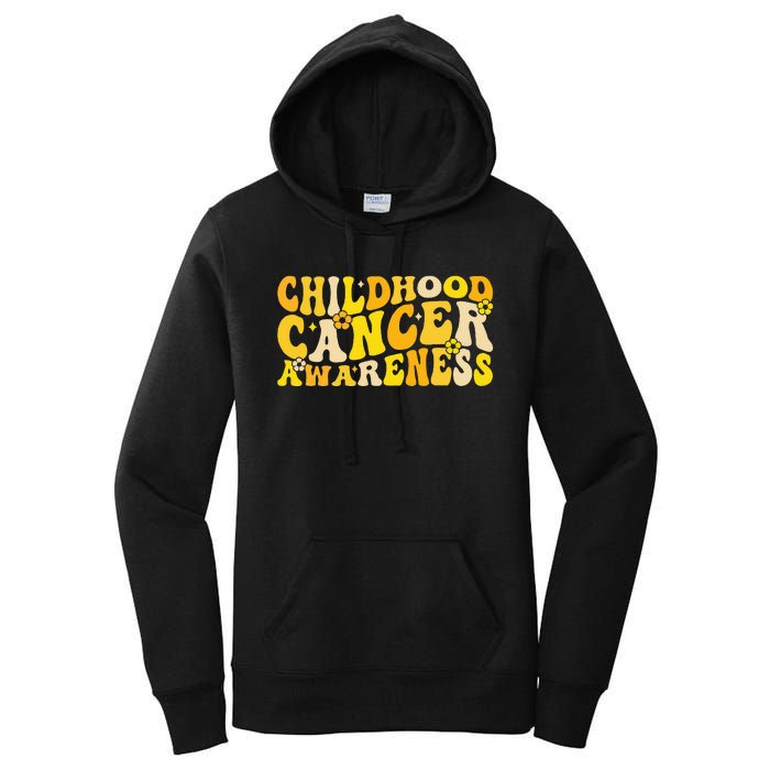 Childhood Cancer Awareness Rainbow Awareness Ribbon Women's Pullover Hoodie