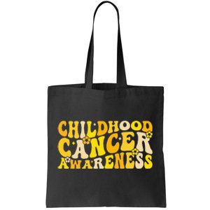 Childhood Cancer Awareness Rainbow Awareness Ribbon Tote Bag