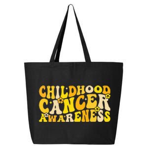 Childhood Cancer Awareness Rainbow Awareness Ribbon 25L Jumbo Tote