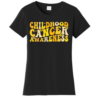 Childhood Cancer Awareness Rainbow Awareness Ribbon Women's T-Shirt