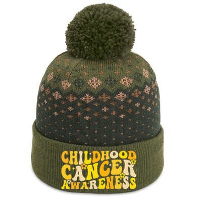 Childhood Cancer Awareness Rainbow Awareness Ribbon The Baniff Cuffed Pom Beanie