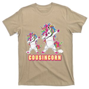 Cousincorn Cousin And Baby Unicorn Father Day Dad Papa Daddy T-Shirt