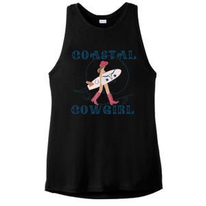 Coastal Cowgirl Aesthetic Cowgirl Surf Beach Cowgirl Outfit Ladies PosiCharge Tri-Blend Wicking Tank