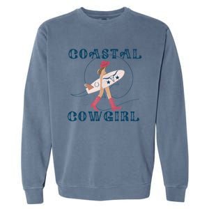 Coastal Cowgirl Aesthetic Cowgirl Surf Beach Cowgirl Outfit Garment-Dyed Sweatshirt