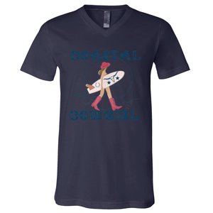 Coastal Cowgirl Aesthetic Cowgirl Surf Beach Cowgirl Outfit V-Neck T-Shirt