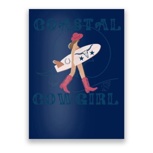 Coastal Cowgirl Aesthetic Cowgirl Surf Beach Cowgirl Outfit Poster