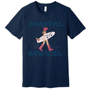 Coastal Cowgirl Aesthetic Cowgirl Surf Beach Cowgirl Outfit Premium T-Shirt