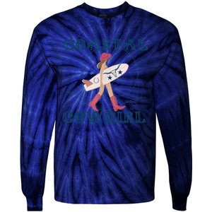 Coastal Cowgirl Aesthetic Cowgirl Surf Beach Cowgirl Outfit Tie-Dye Long Sleeve Shirt