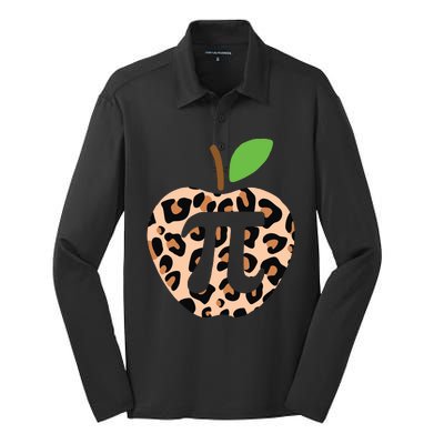 Cool Camo Apple Pi Silk Touch Performance Long Sleeve Polo