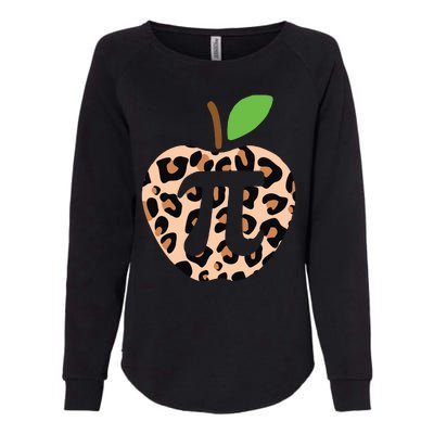 Cool Camo Apple Pi Womens California Wash Sweatshirt