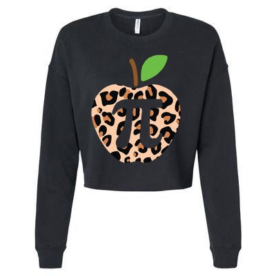 Cool Camo Apple Pi Cropped Pullover Crew