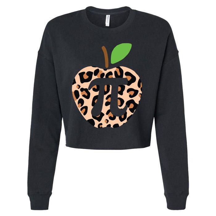 Cool Camo Apple Pi Cropped Pullover Crew