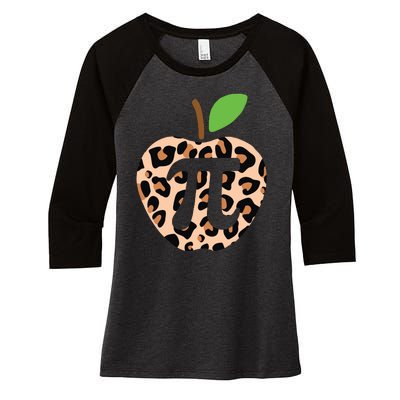 Cool Camo Apple Pi Women's Tri-Blend 3/4-Sleeve Raglan Shirt