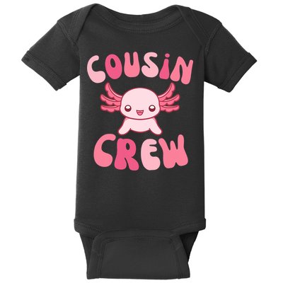 Cousin Crew Axolotl Lover Matching Family  Baby Bodysuit
