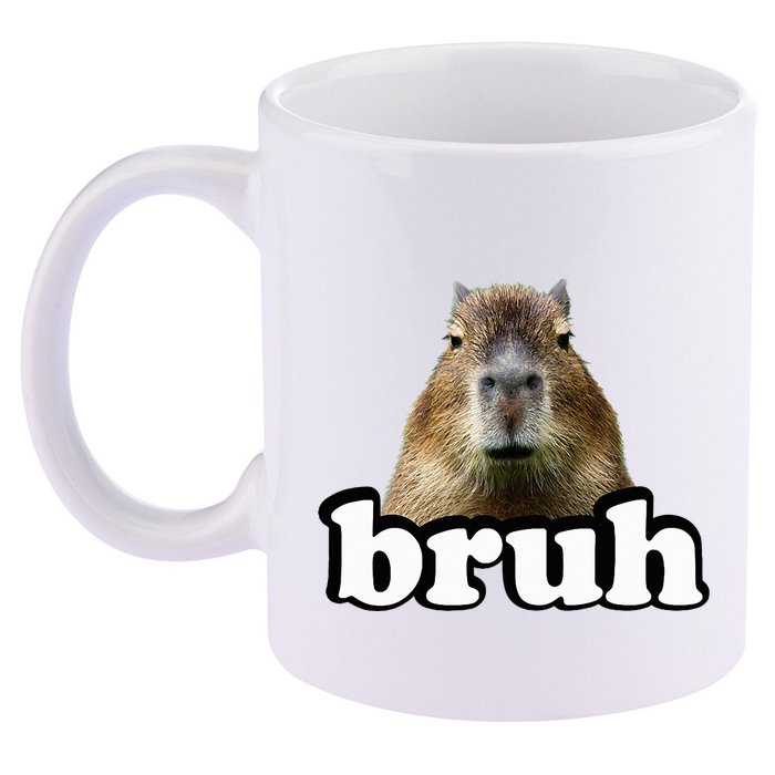 Capybara 11oz C Handle Ceramic Mug