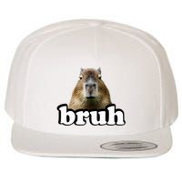 Capybara Wool Snapback Cap