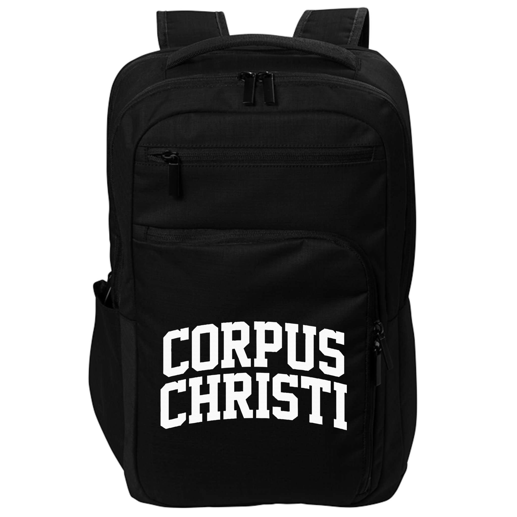 Corpus Christi Arch Vintage Retro College Athletic Sports Impact Tech Backpack