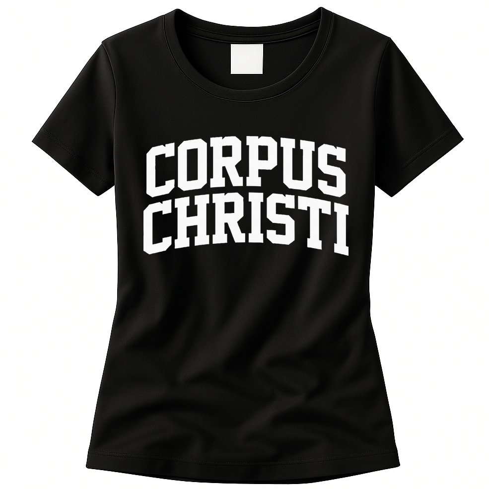 Corpus Christi Arch Vintage Retro College Athletic Sports Womens T-Shirt
