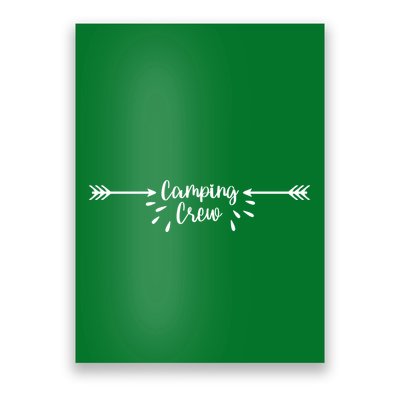 Camping Crew Arrow Poster