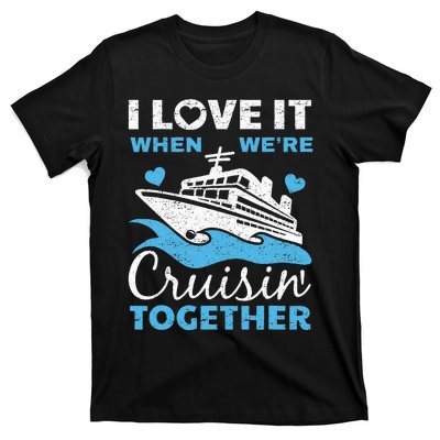 Cool Cruise Art Cruise Ship Couple Family Vacation T-Shirt