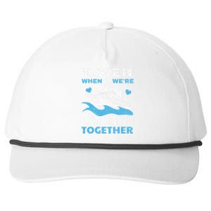 Cool Cruise Art Cruise Ship Couple Family Vacation Snapback Five-Panel Rope Hat