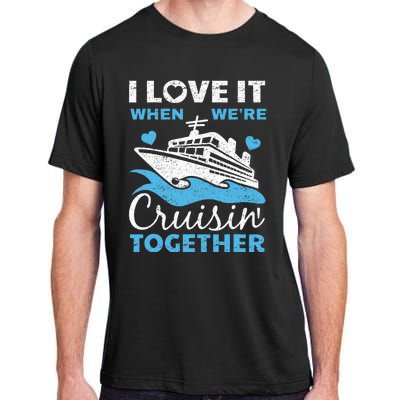 Cool Cruise Art Cruise Ship Couple Family Vacation Adult ChromaSoft Performance T-Shirt