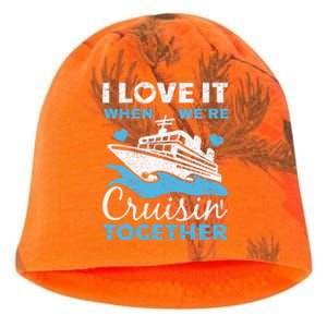 Cool Cruise Art Cruise Ship Couple Family Vacation Kati - Camo Knit Beanie