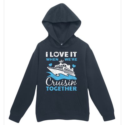 Cool Cruise Art Cruise Ship Couple Family Vacation Urban Pullover Hoodie