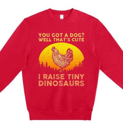 Cool Chicken Art ForWo Poultry Chicken Farmer Premium Crewneck Sweatshirt