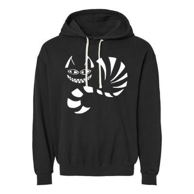 Cheshire Cat Alice In Wonderland Funny Garment-Dyed Fleece Hoodie