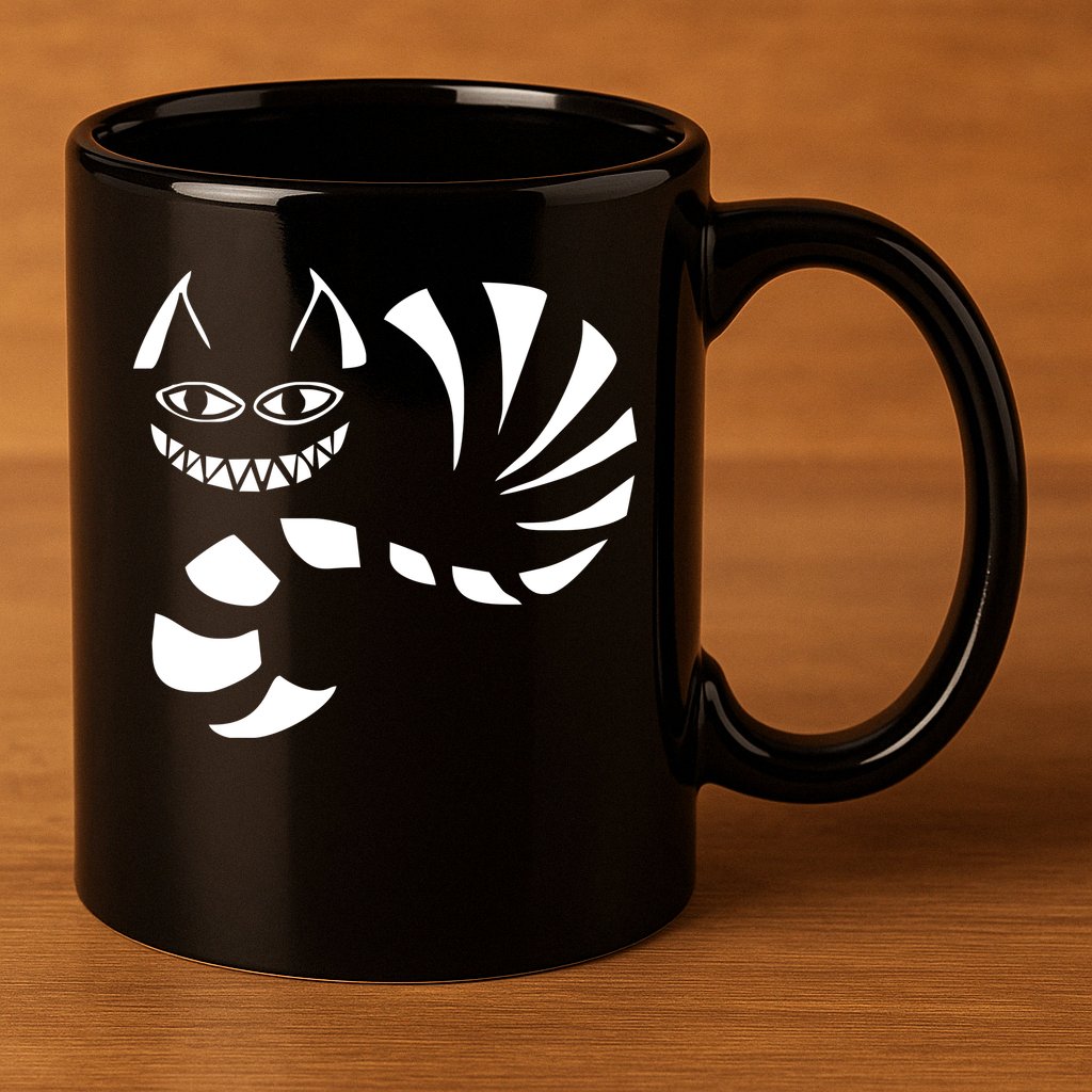 Cheshire Cat Alice In Wonderland Funny 11oz C Handle Ceramic Mug