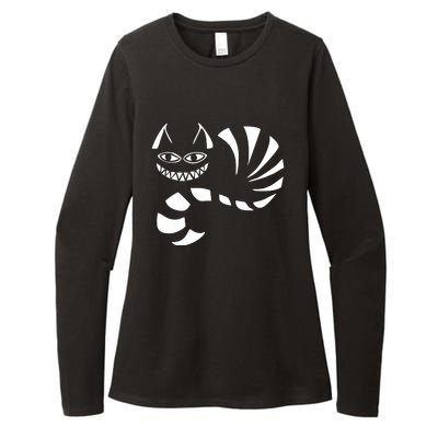 Cheshire Cat Alice In Wonderland Funny Womens CVC Long Sleeve Shirt