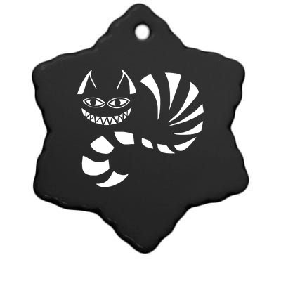 Cheshire Cat Alice In Wonderland Funny Ceramic Star Ornament